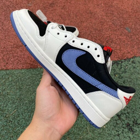 Travis Scott x Air Jordan 1 Low "White Blue"